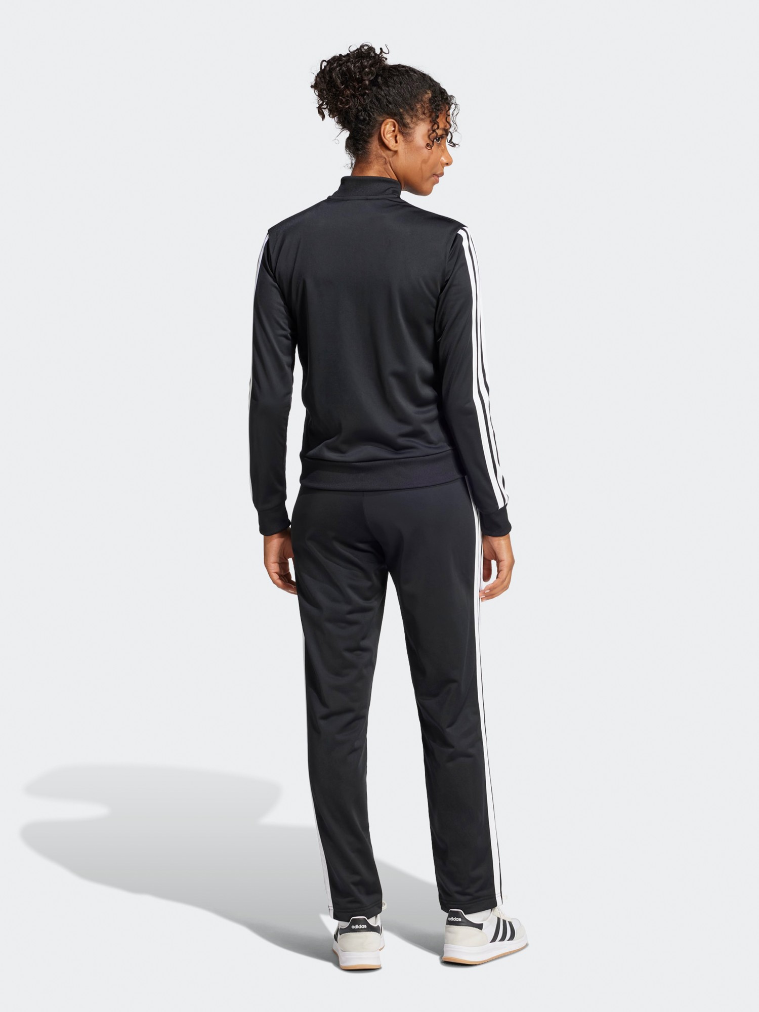 Костюм женский Adidas W ESS 3S TS черный JD5434 изображение 3