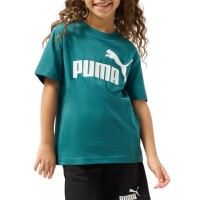 Футболка детская Puma ESS No. 1 Logo Tee B зеленая 68490641