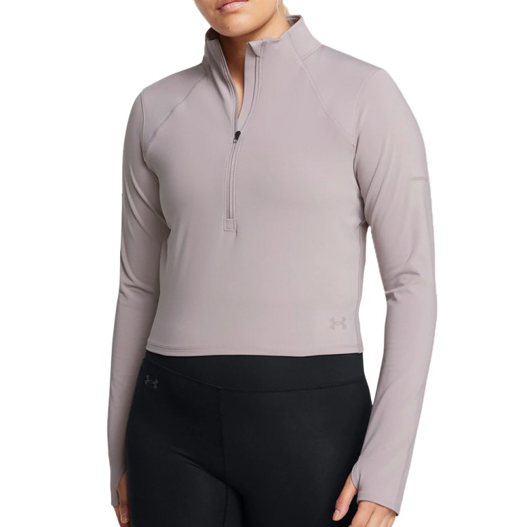 Футболка женская Under Armour UA Launch Elite Half Zip серая 1386338-015 изображение 1