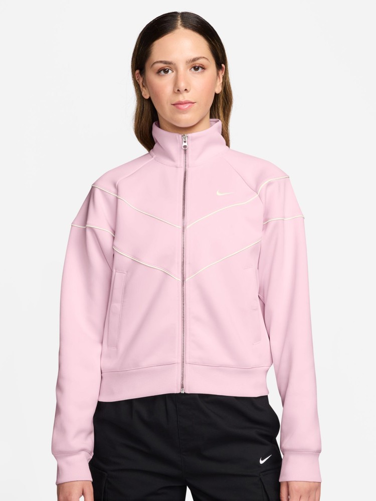 Толстовка женская Nike W NSW NK WR POLY KNIT JKT розовая HJ0975-663 изображение 2