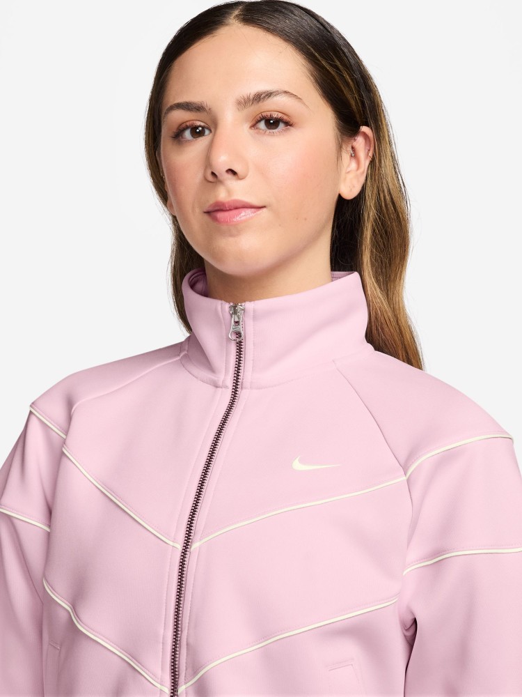 Толстовка женская Nike W NSW NK WR POLY KNIT JKT розовая HJ0975-663 изображение 4