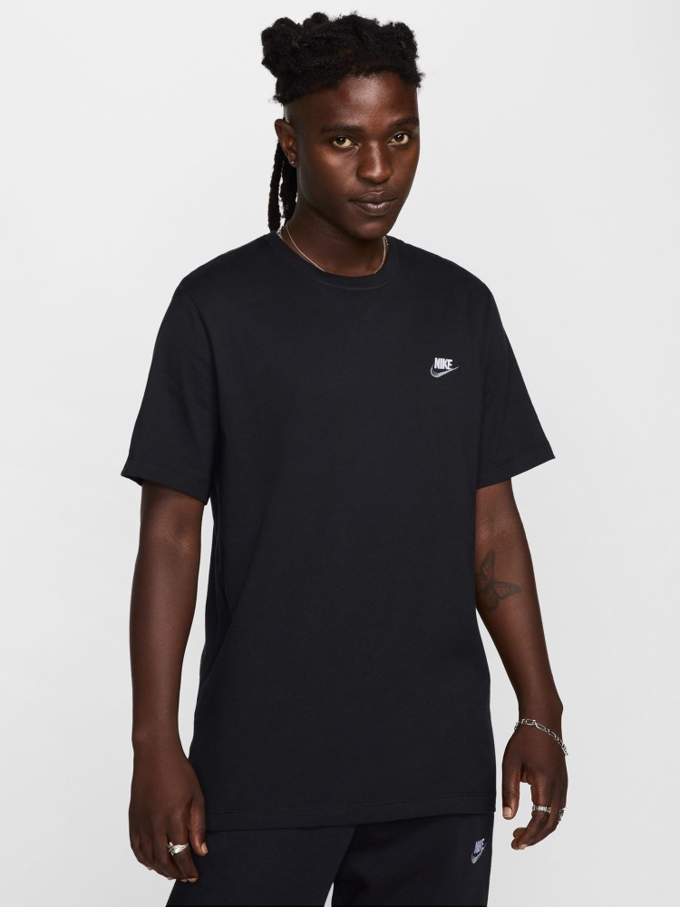 Футболка мужская Nike M NSW CLUB DT TEE черная FD1184-013 изображение 2