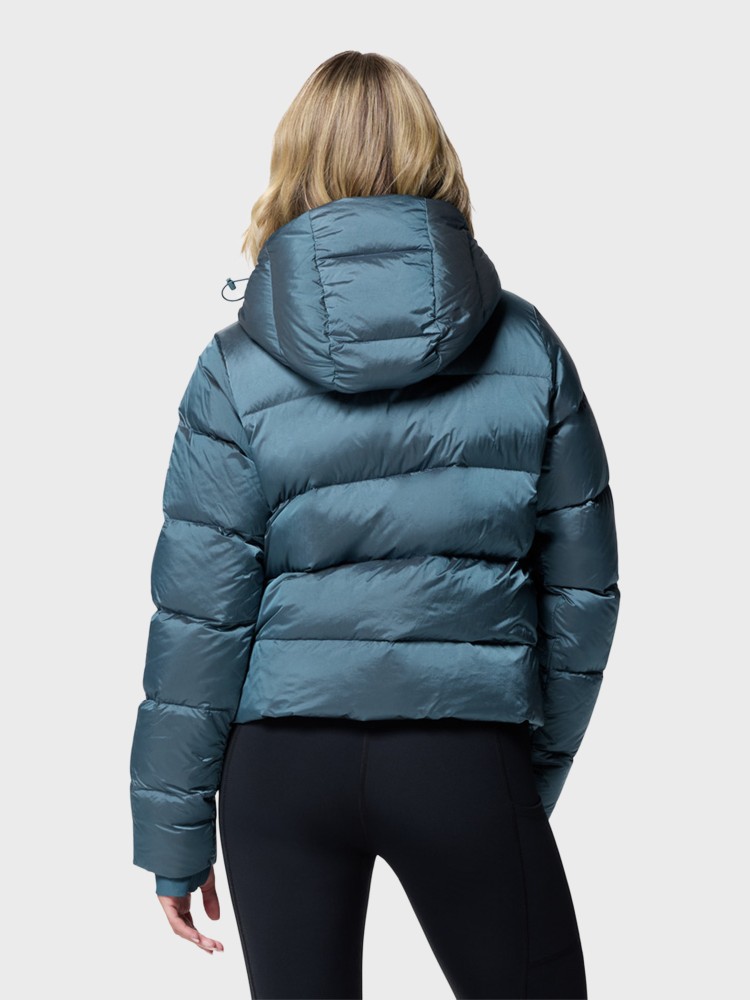 Куртка женская Columbia Amaze Puff™ Hooded Jacket бирюзовая 2133711-429 изображение 4