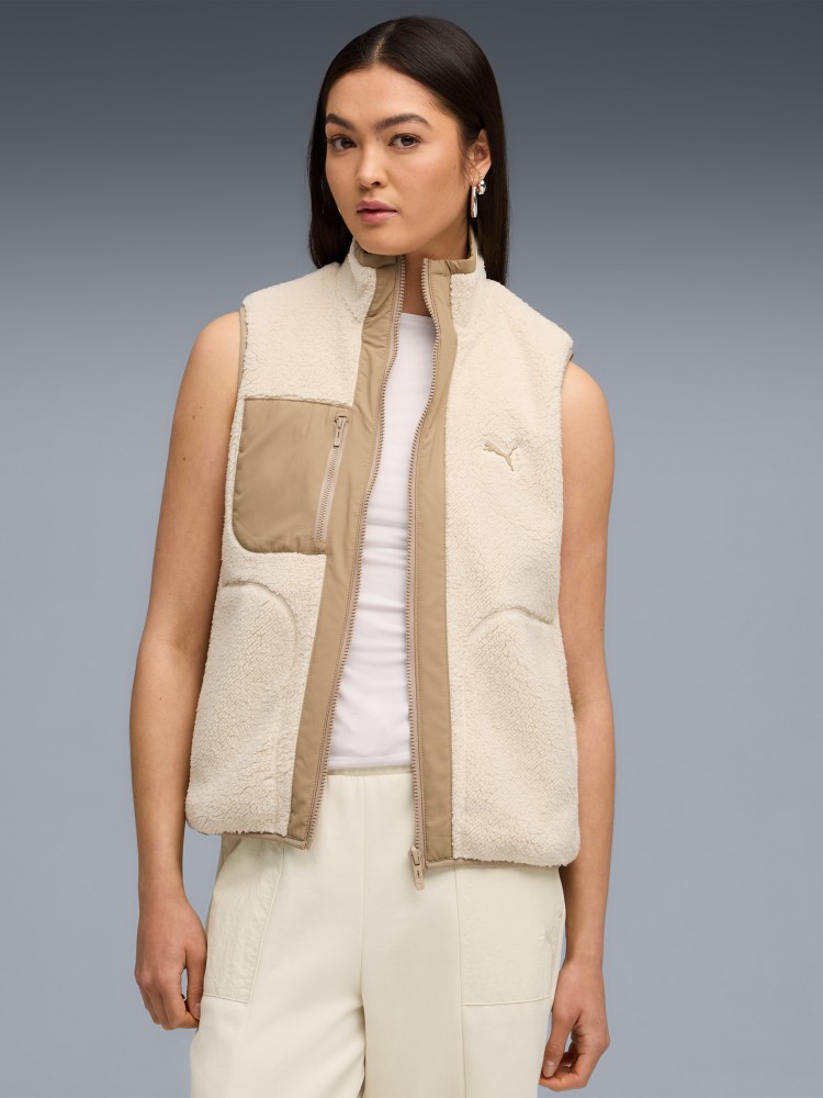 Жилет женский Puma Reversible Sherpa Vest бежевый 68838887 изображение 2