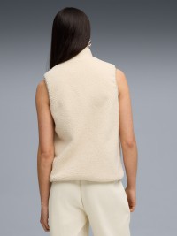 Жилет женский Puma Reversible Sherpa Vest бежевый 68838887 изображение 3