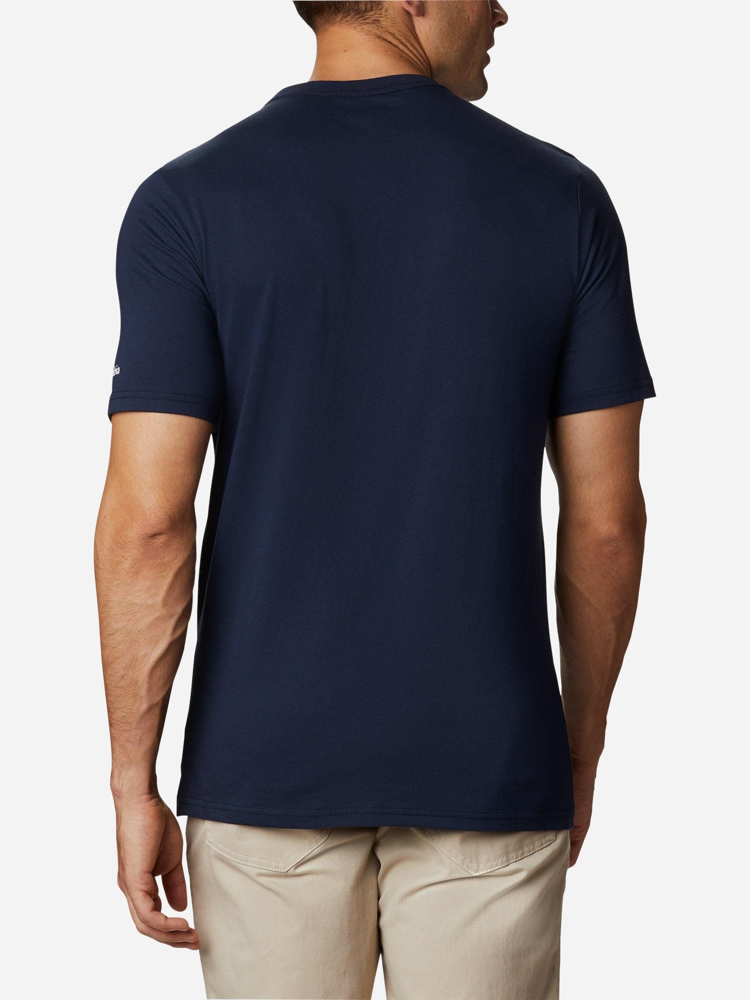 Футболка мужская Columbia CSC BASIC LOGO™ SHORT SLEEVE синяя 1680051-467 изображение 4