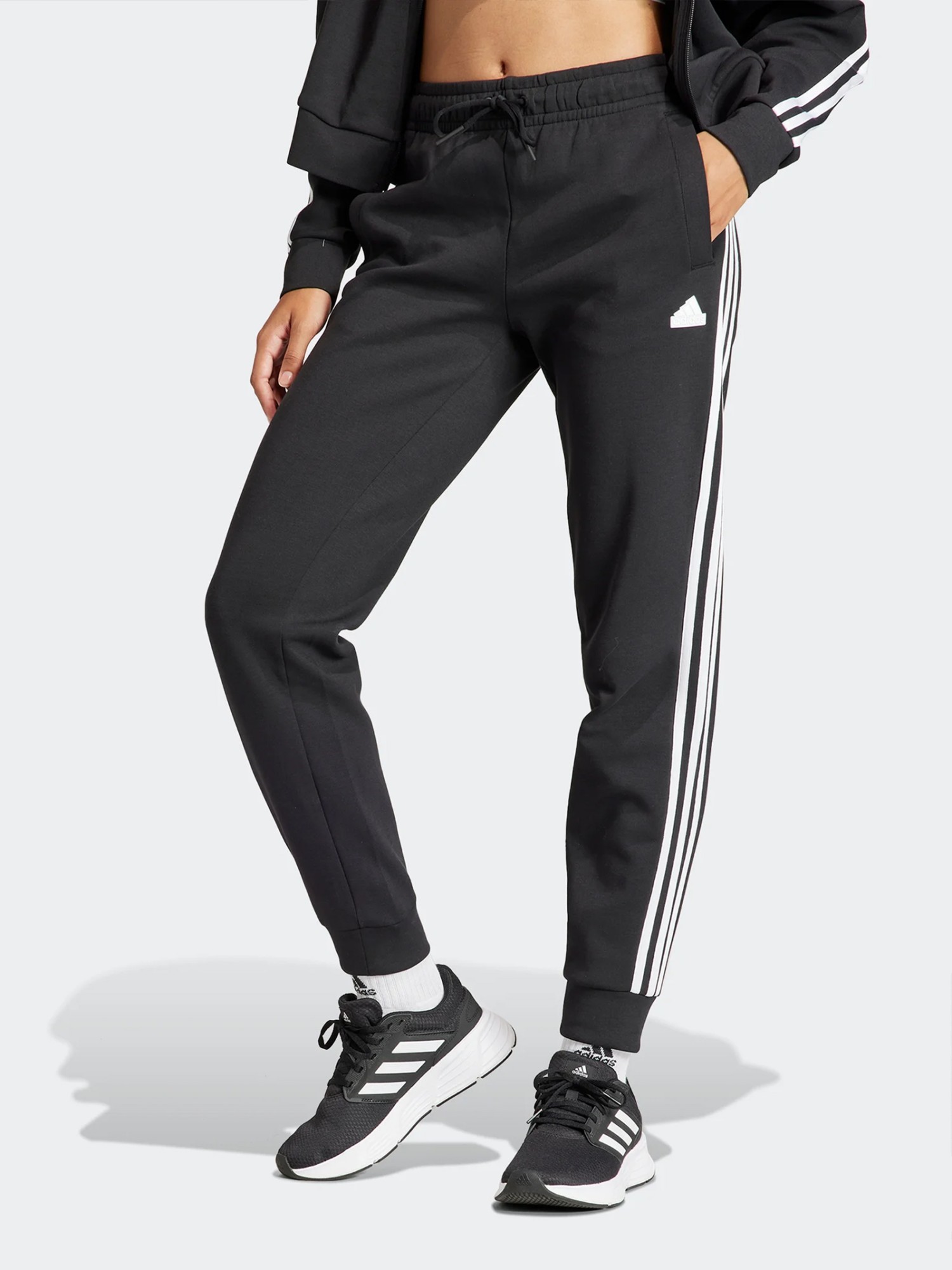 Брюки женские Adidas W FI 3S REG PT черные IN9479 изображение 2