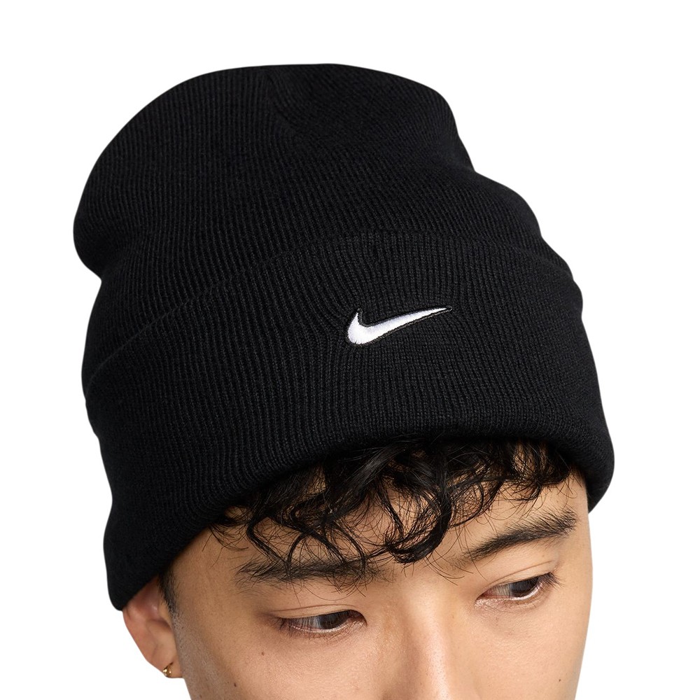 Шапка  Nike U NK PEAK BEANIE TC SWSH F24 L черная HF0187-010
