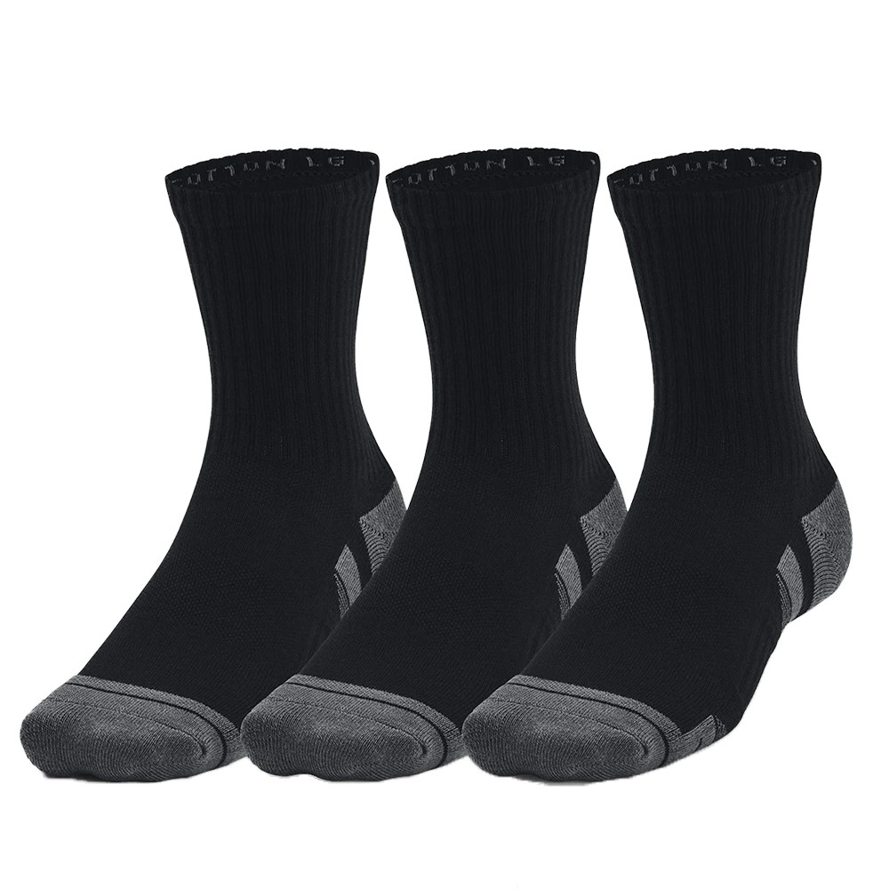 Носки  Under Armour UA Performance Cotton 3p Mid черные 1379530-001