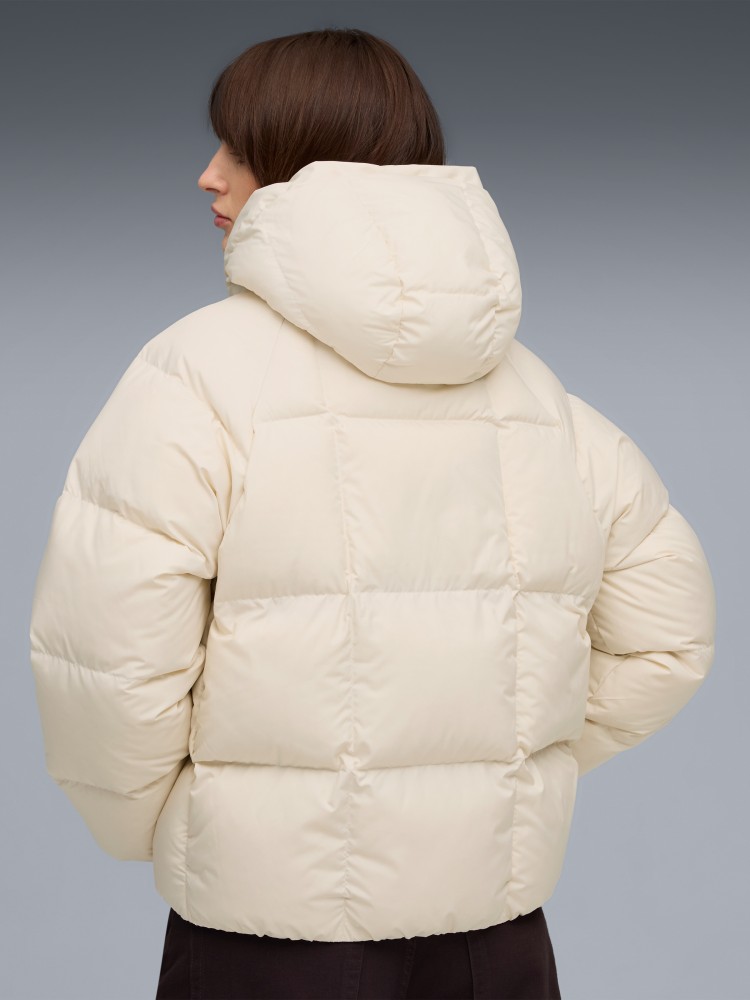 Куртка женская Puma Hooded Down Puffer Jacket молочная 68839287 изображение 3