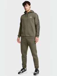 Толстовка мужская Under Armour UA Icon Fleece HD Taping оливковая 1389356-390 изображение 4