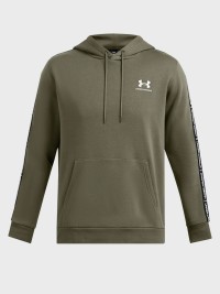 Толстовка мужская Under Armour UA Icon Fleece HD Taping оливковая 1389356-390 изображение 6