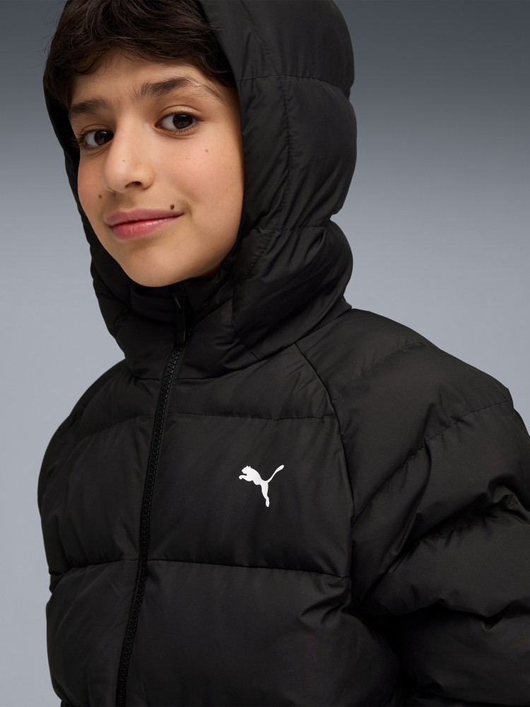 Куртка детская Puma Synthetic Hooded Puffer Jckt черная 68840401 изображение 4