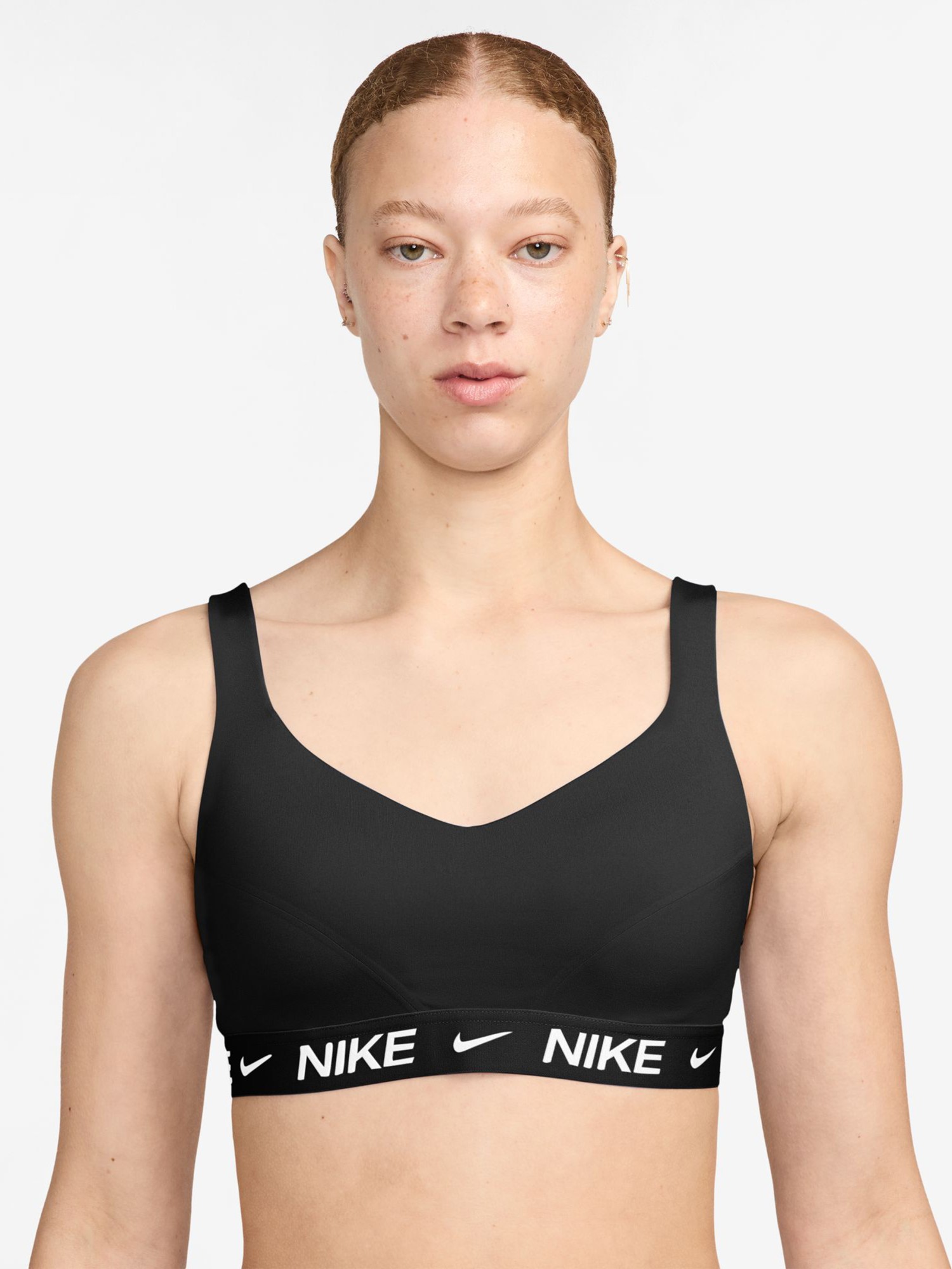 Бра женский Nike W NK DF INDY HGH SPT BRA черный FD1068-011 изображение 2
