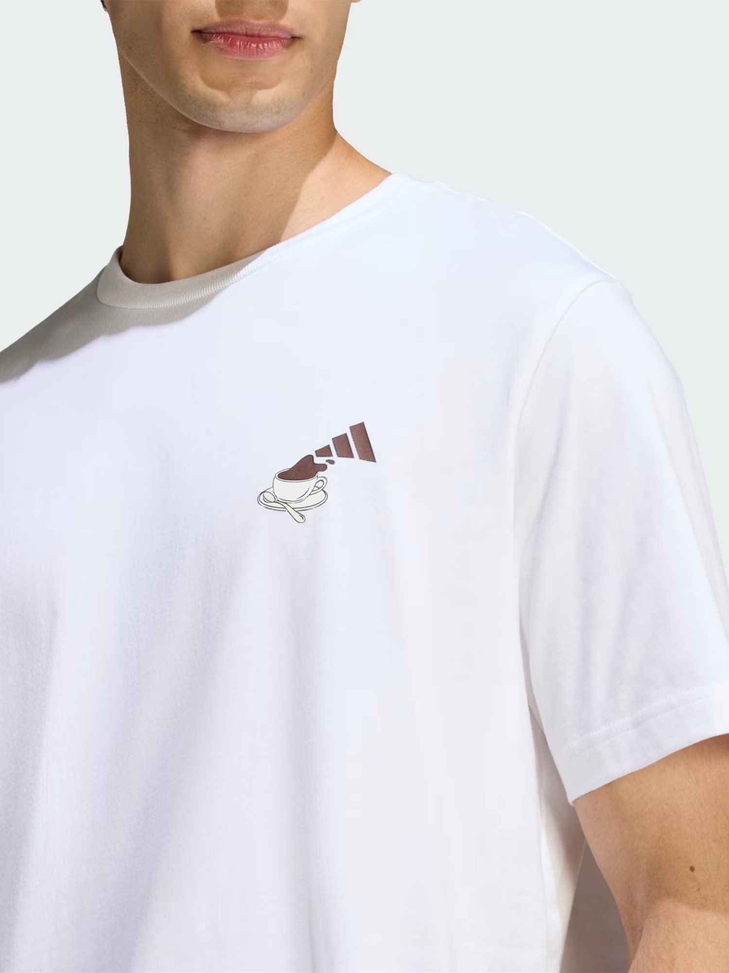 Футболка мужская Adidas M CHEESECAKE T белая KB2497 изображение 5
