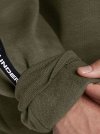 Толстовка мужская Under Armour UA Icon Fleece Crew Taping оливковая 1389357-390 изображение 5