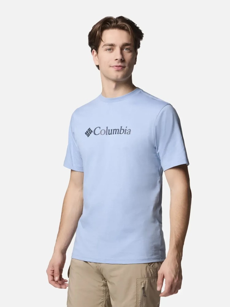 Футболка мужская Columbia CSC Basic Logo™ Short Sleeve голубая 1680051-431 изображение 3