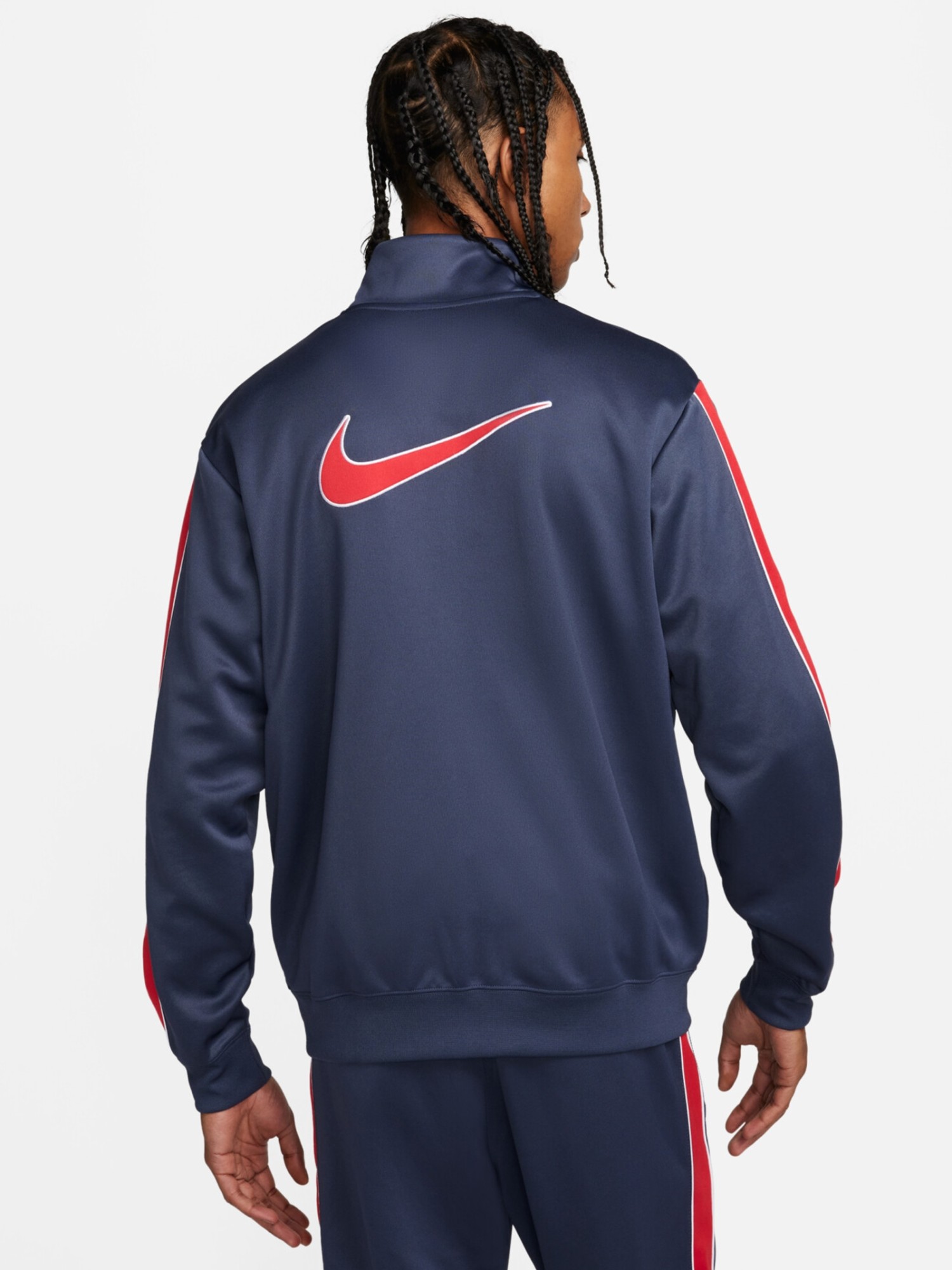 Толстовка мужская Nike M NSW SP PK TRACKTOP серая FN0257-437 изображение 8
