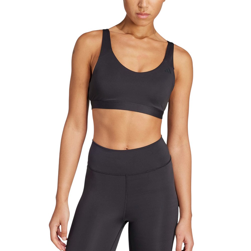 Бра женский Adidas ALL ME ESS MS черный JL5491