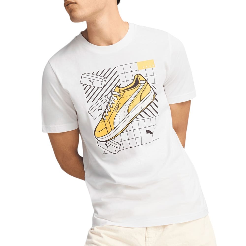 Футболка мужская Puma GRAPHICS Sneaker Tee белая 68483002