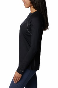 Термобелье женское Columbia Heavyweight Stretch Long Sleeve Top черное 1638991-011 изображение 2