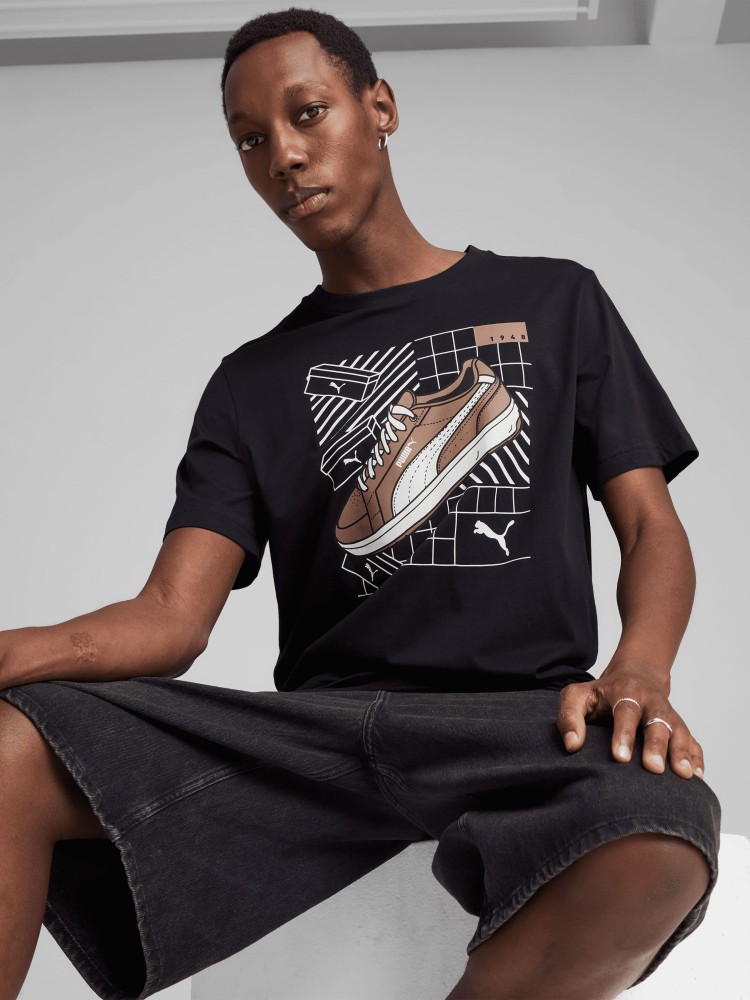 Футболка мужская Puma GRAPHICS Sneaker Tee синяя 68483016 изображение 4