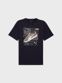 Футболка мужская Puma GRAPHICS Sneaker Tee синяя 68483016 изображение 5