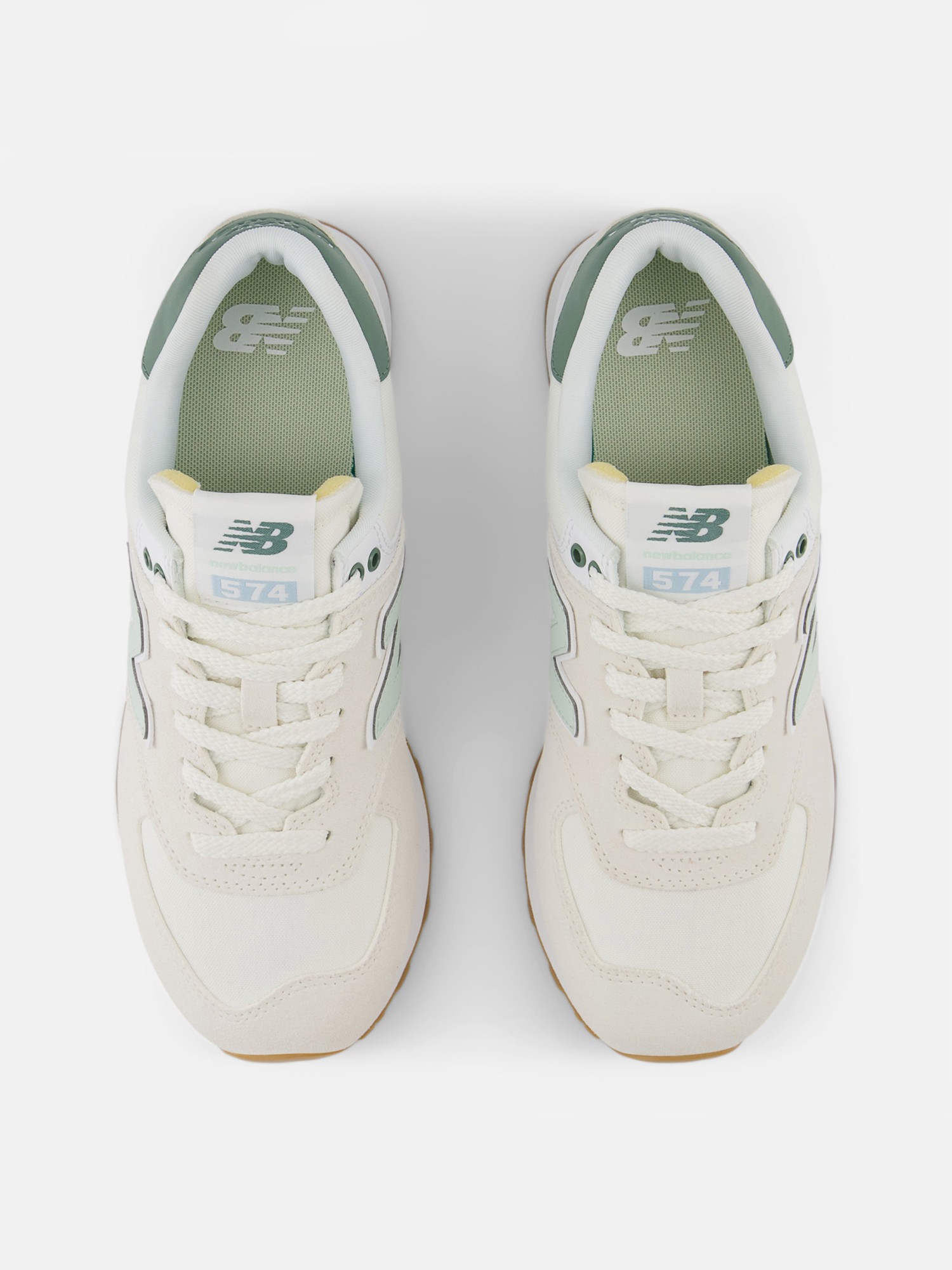 Кроссовки женские New Balance 574 белые WL574CGR изображение 4