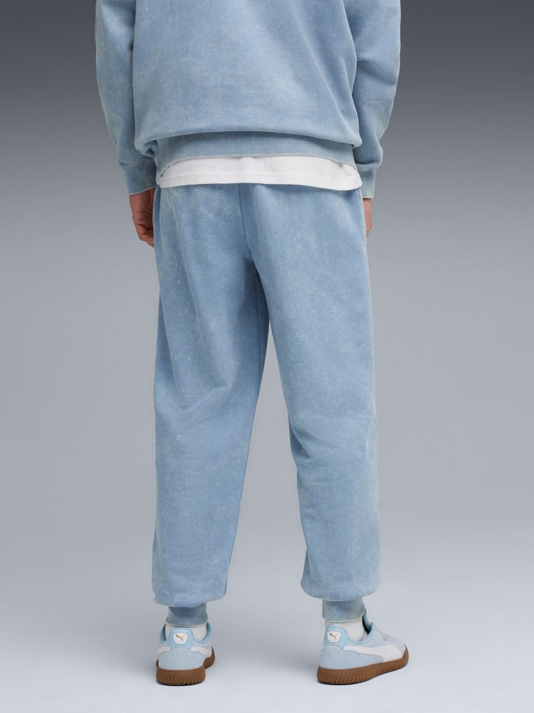 Брюки мужские Puma ESS ELEVATED Wash Sweatpants голубые 68843634 изображение 3