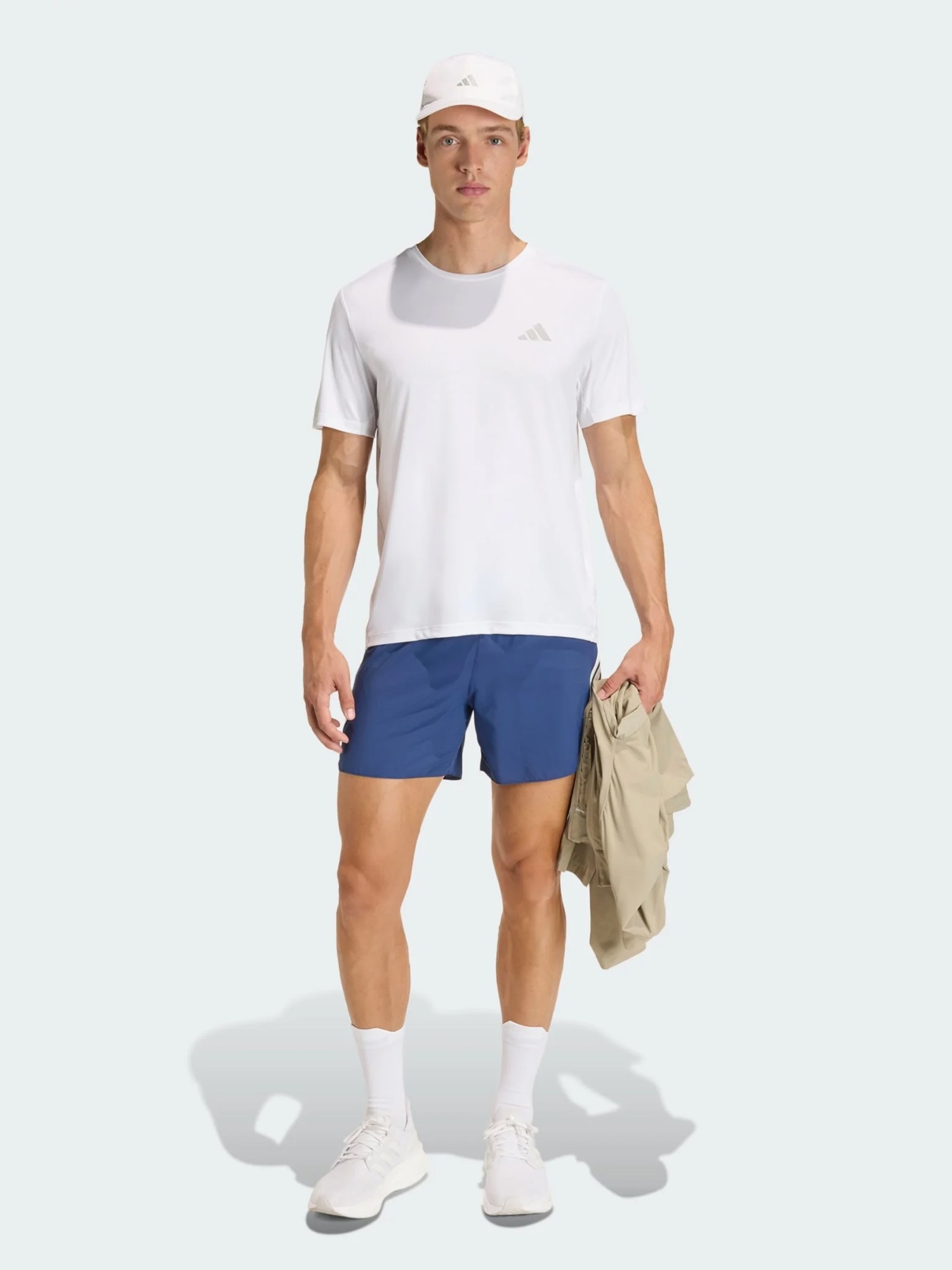 Футболка мужская Adidas Run Ess Tee M белая KB5960 изображение 6