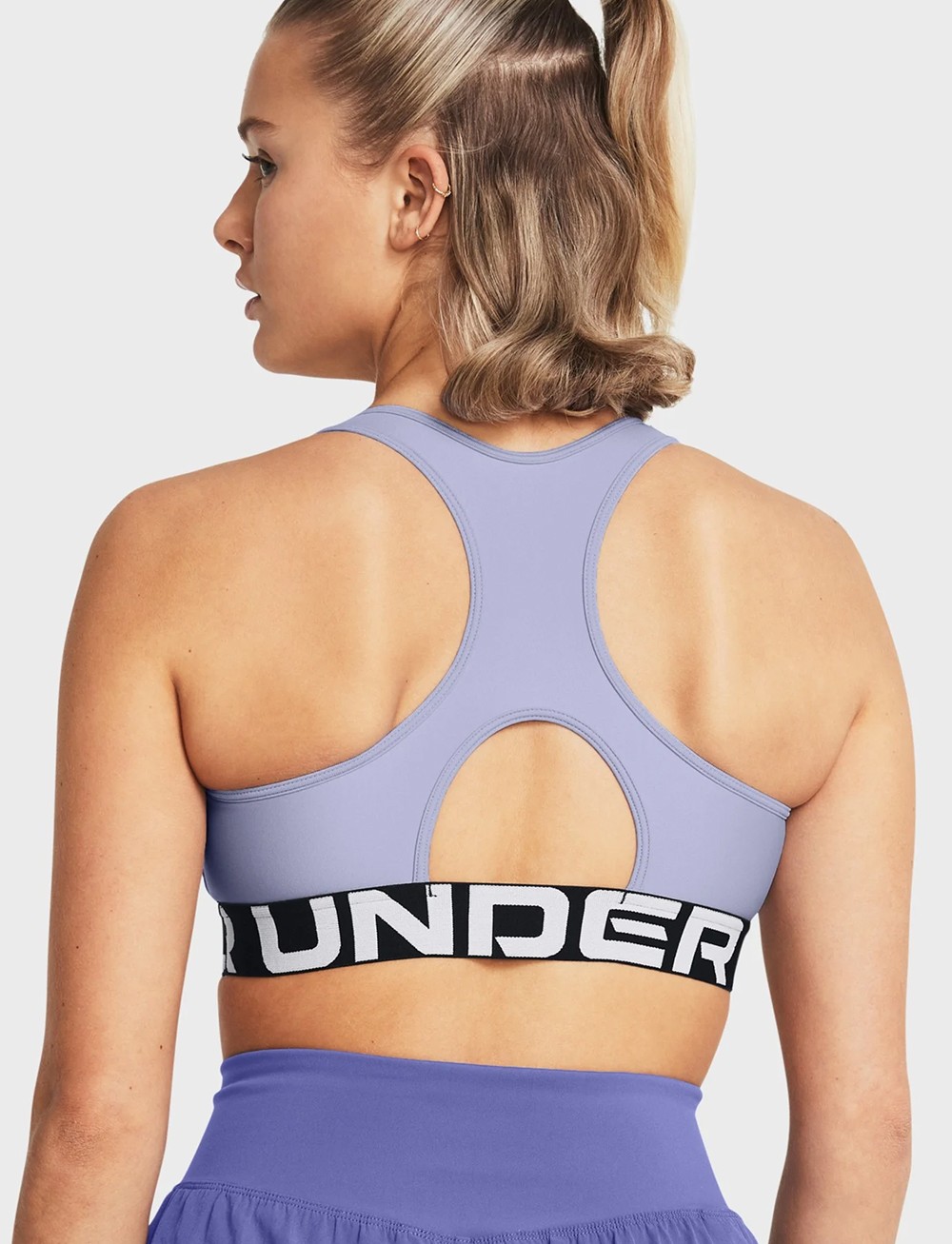 Бра женский Under Armour UA HG Authentics Mid Branded голубой 1383544-539 изображение 3
