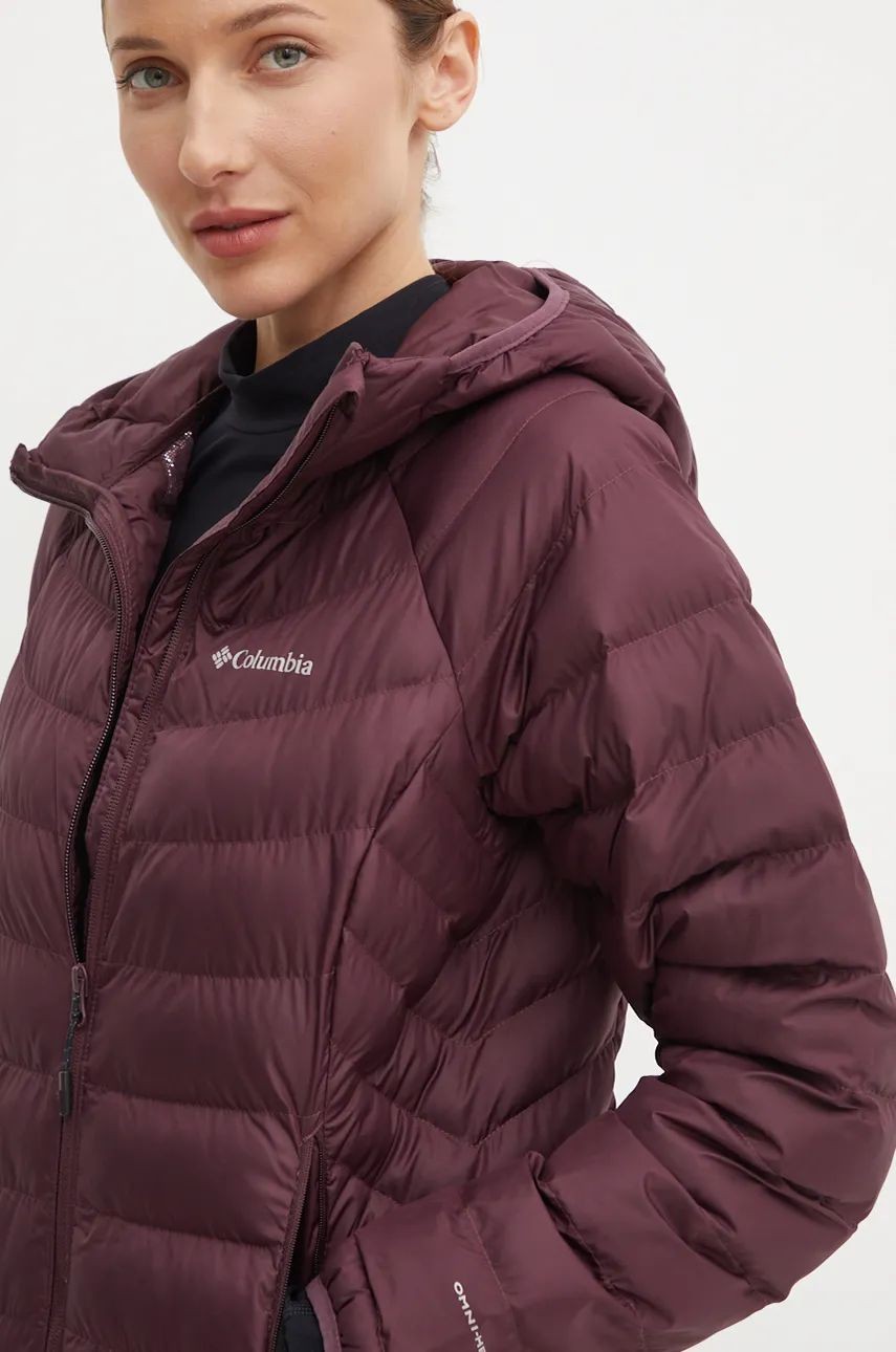 Куртка женская Columbia Powder Lite II Hooded Jacket бордовая 2089391-607 изображение 3