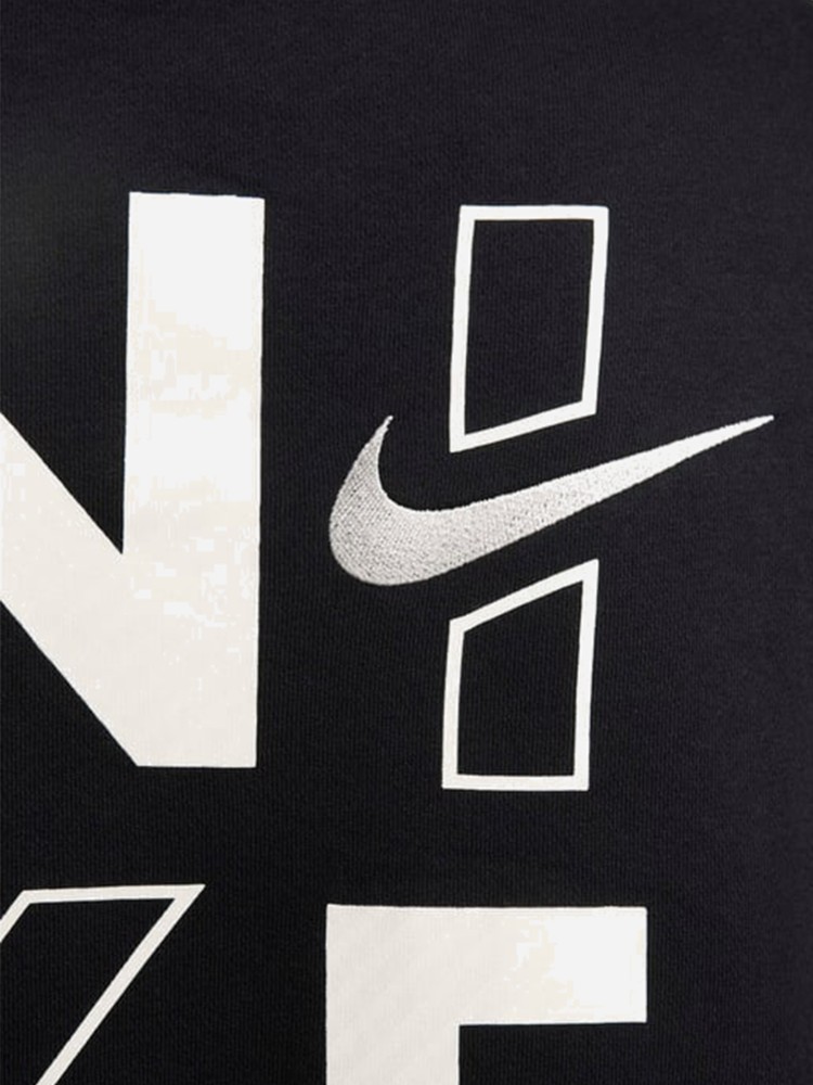 Толстовка женская Nike W NSW FLC OS CREW GLS черная HM4318-010 изображение 6