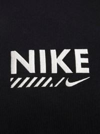 Толстовка женская Nike W NSW FLC OS CREW GLS черная HM4318-010 изображение 7