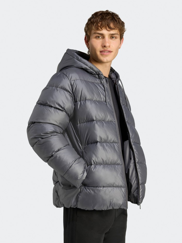 Куртка мужская Adidas ESS SD PUF HD J темно-серая JM8399 изображение 4