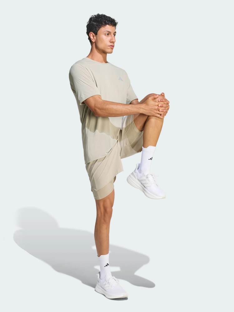 Футболка мужская Adidas Run Ess Tee M хаки KB5962 изображение 6