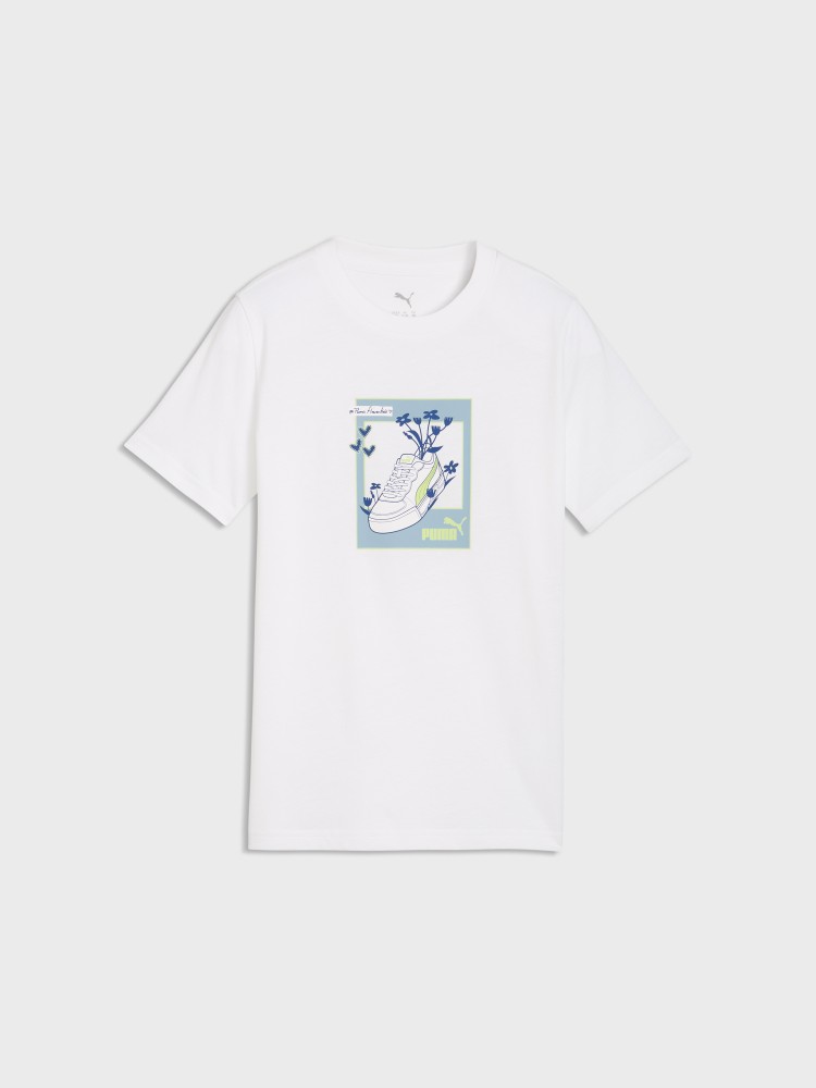 Футболка детская Puma GRAPHIC Sneaker Tee G белая 69173802 изображение 2