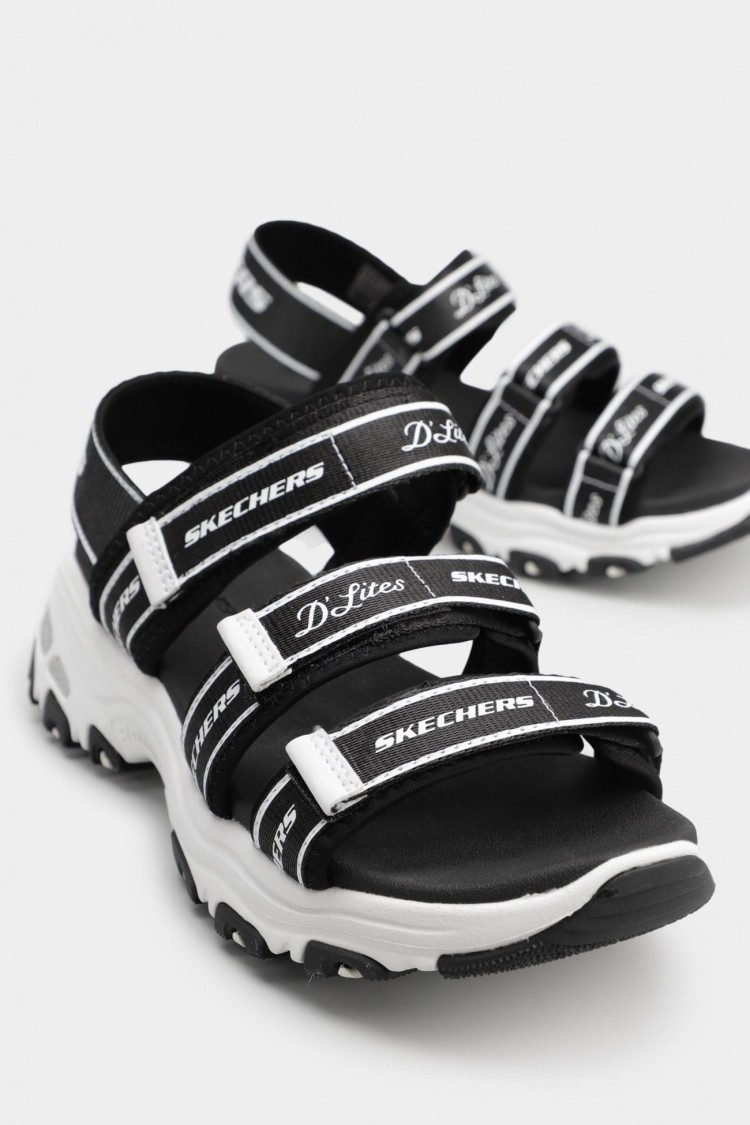 Сандали детские Skechers D'Lites черные 664167L BLK изображение 5