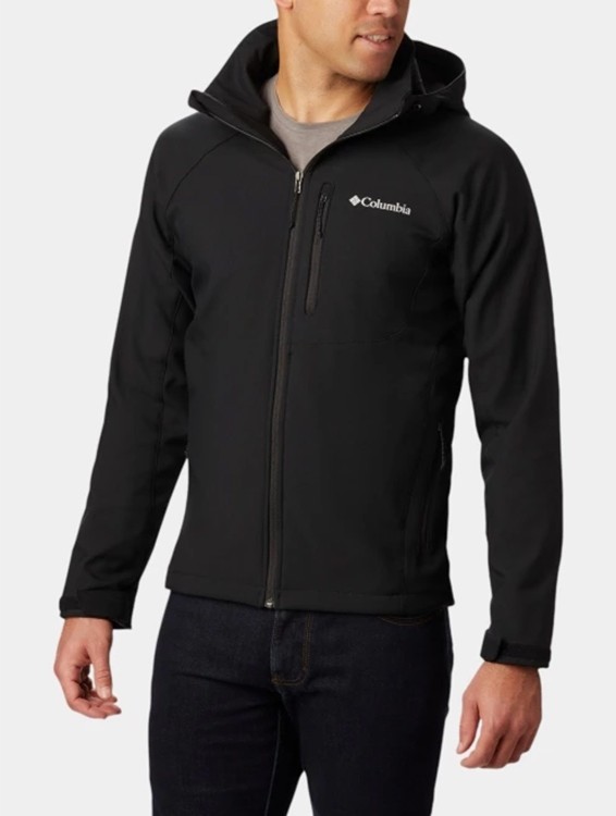 Куртка мужская Columbia Cascade Ridge™ III Softshell черная 2090411-010 изображение 2