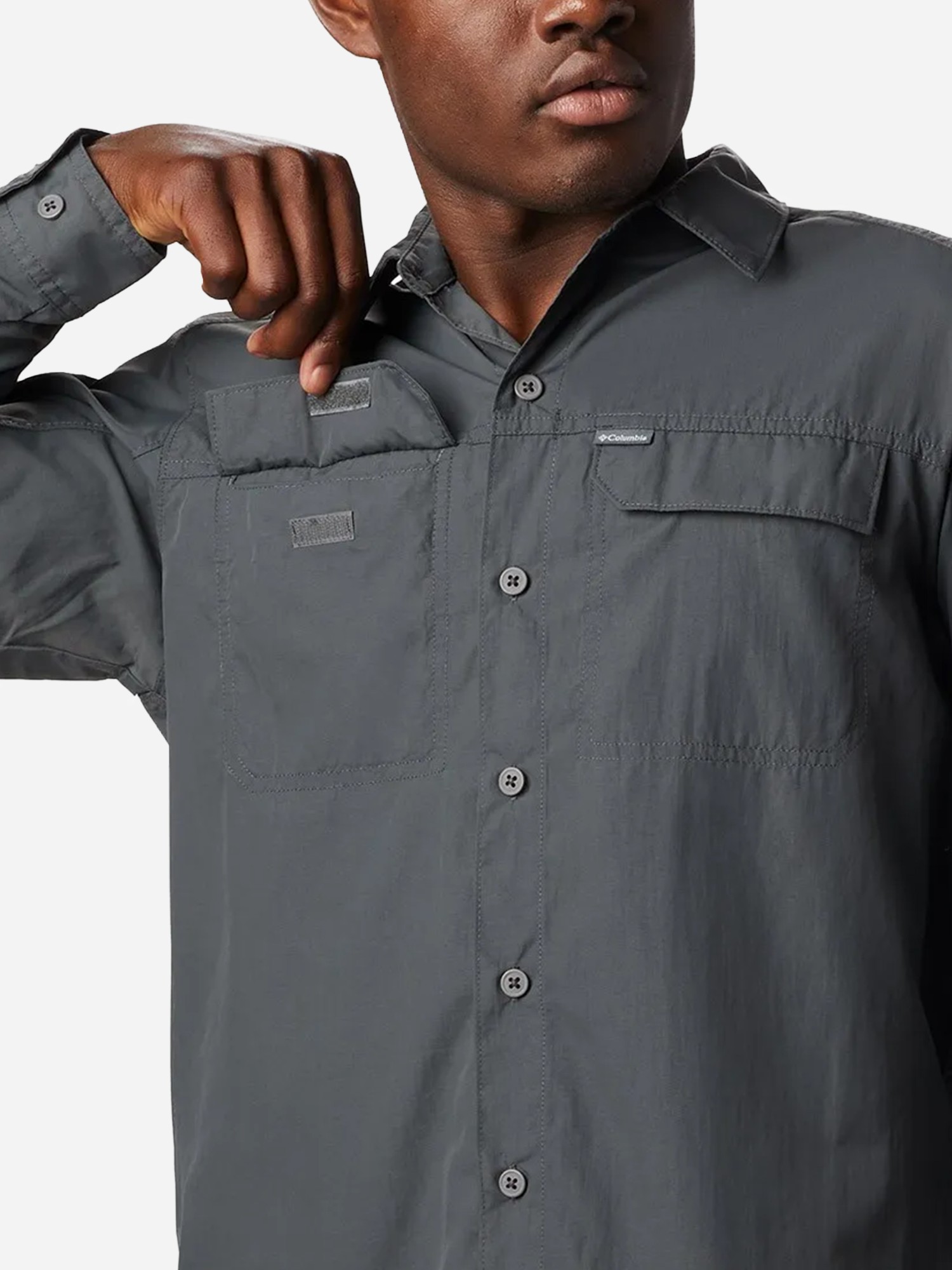 Рубашка мужская Columbia Silver Ridge™2.0 Long Sleeve Shirt темно-серая 1839311-028 изображение 5