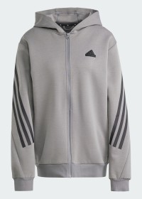 Толстовка мужская Adidas M FI 3S FZ графитовая IW8529 изображение 8