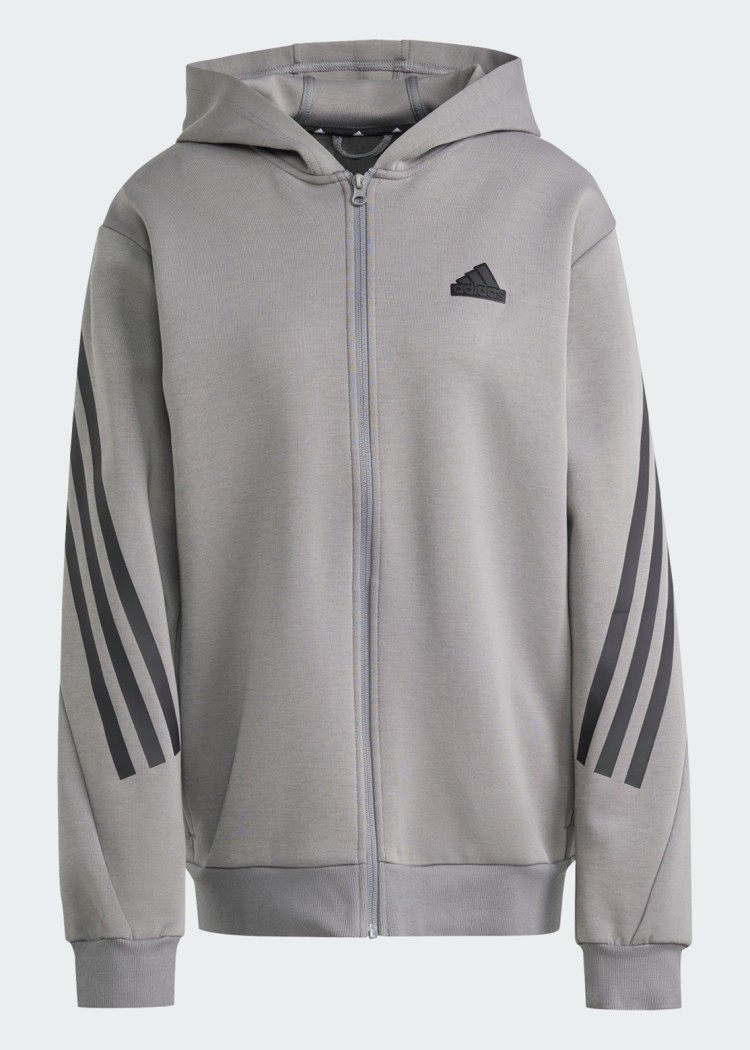 Толстовка мужская Adidas M FI 3S FZ графитовая IW8529 изображение 8