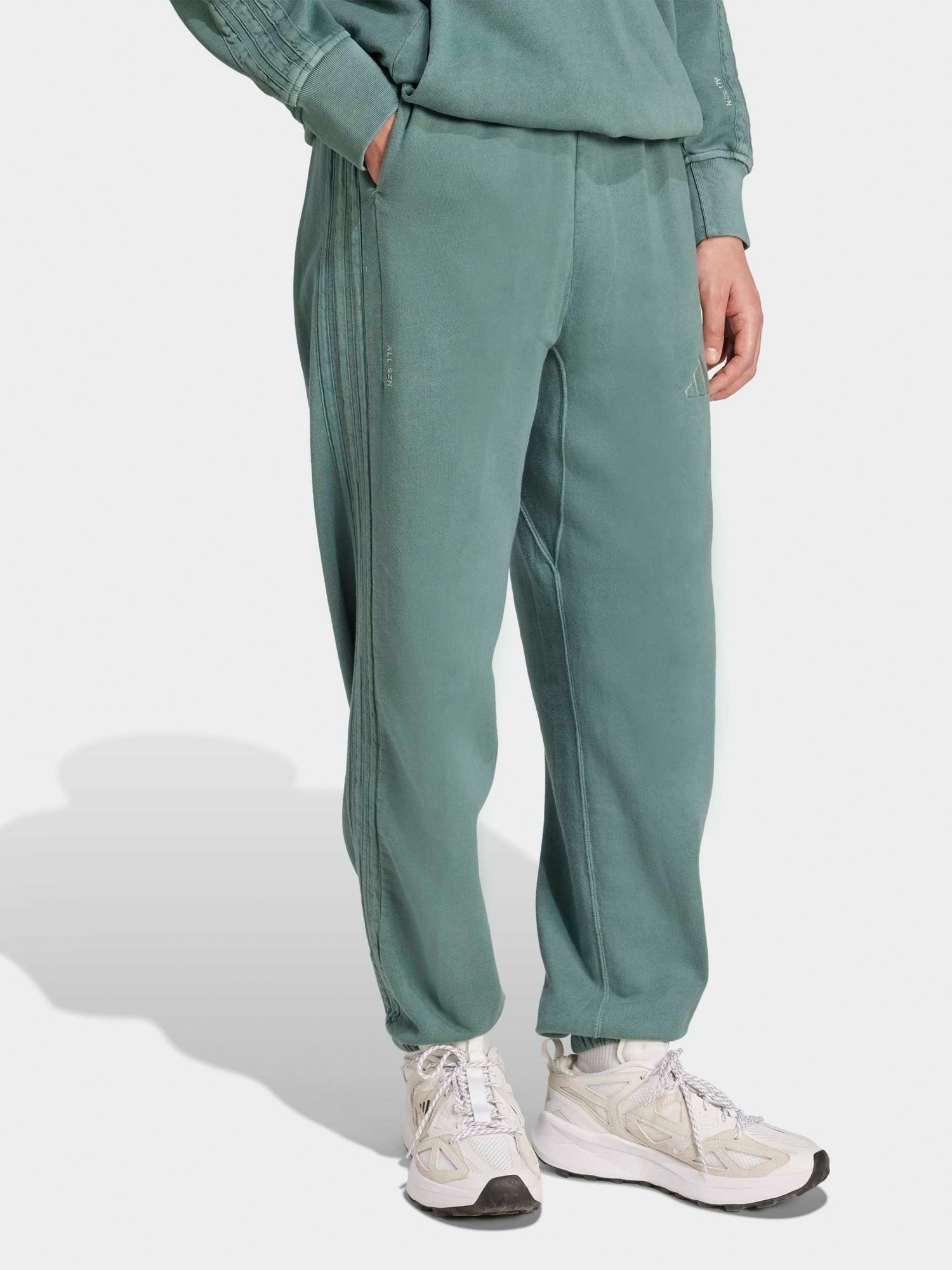 Брюки мужские Adidas M A SZN W FT PT зеленые JN0618 изображение 4