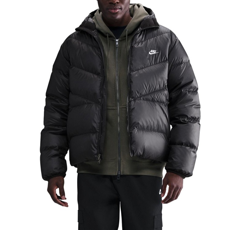 Куртка мужская Nike M NK WINDRUNNER STMNT DWN JKT черная HQ7790-011 изображение 1