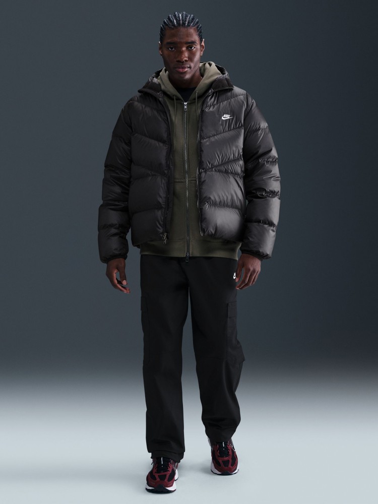 Куртка мужская Nike M NK WINDRUNNER STMNT DWN JKT черная HQ7790-011 изображение 8