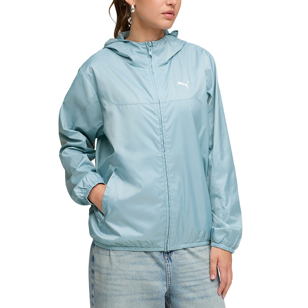 Ветровка женская Puma Ess Regular Windbreaker голубая 68513378 изображение 1