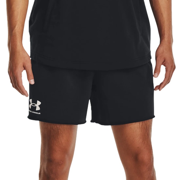 Шорты мужские Under Armour UA Rival Terry 6in Short черные 1382427-001 изображение 1