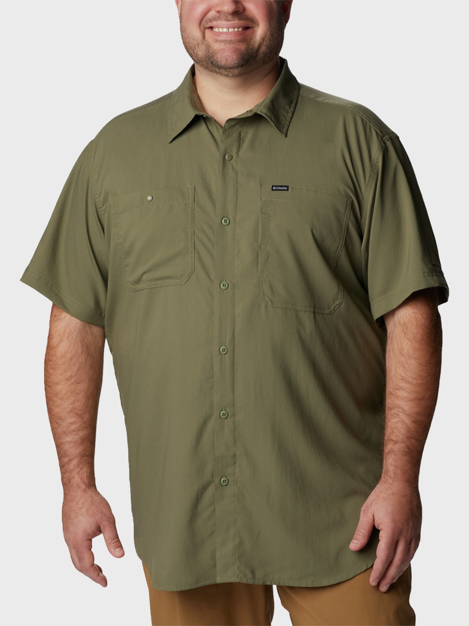 Рубашка мужская Columbia Silver Ridge™ Utility Lite Short Sleeve хаки 2030722-397 изображение 3