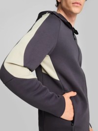 Толстовка мужская Puma EVOSTRIPE Full-Zip Hoodie DK серая 68170069 изображение 6