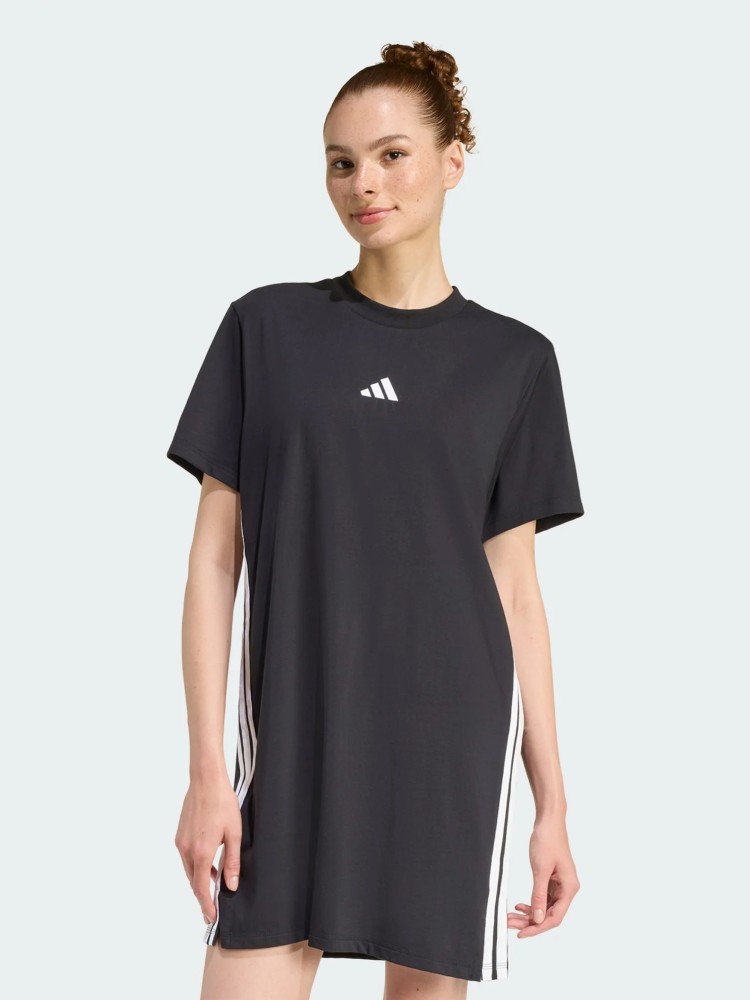 Платье женское Adidas W 3S T DRE черное KC4818 изображение 2